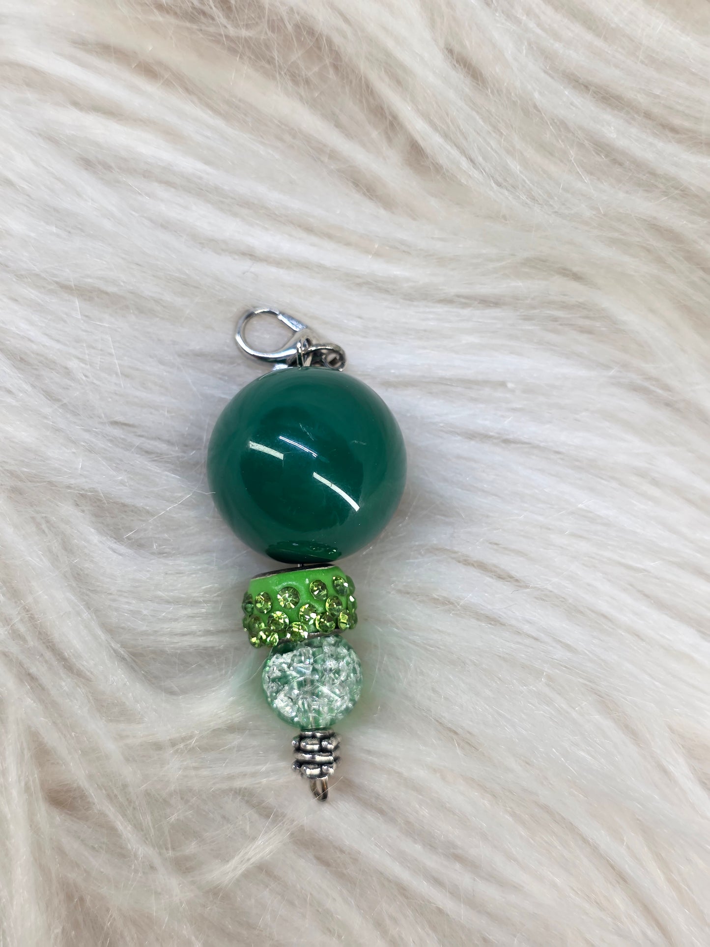 Green Badge Reel Charm