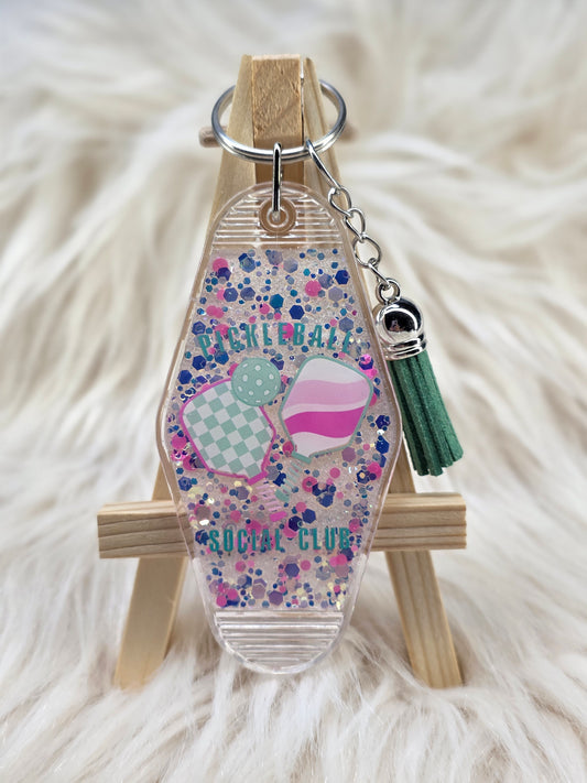Pickleball Social Club Keychain
