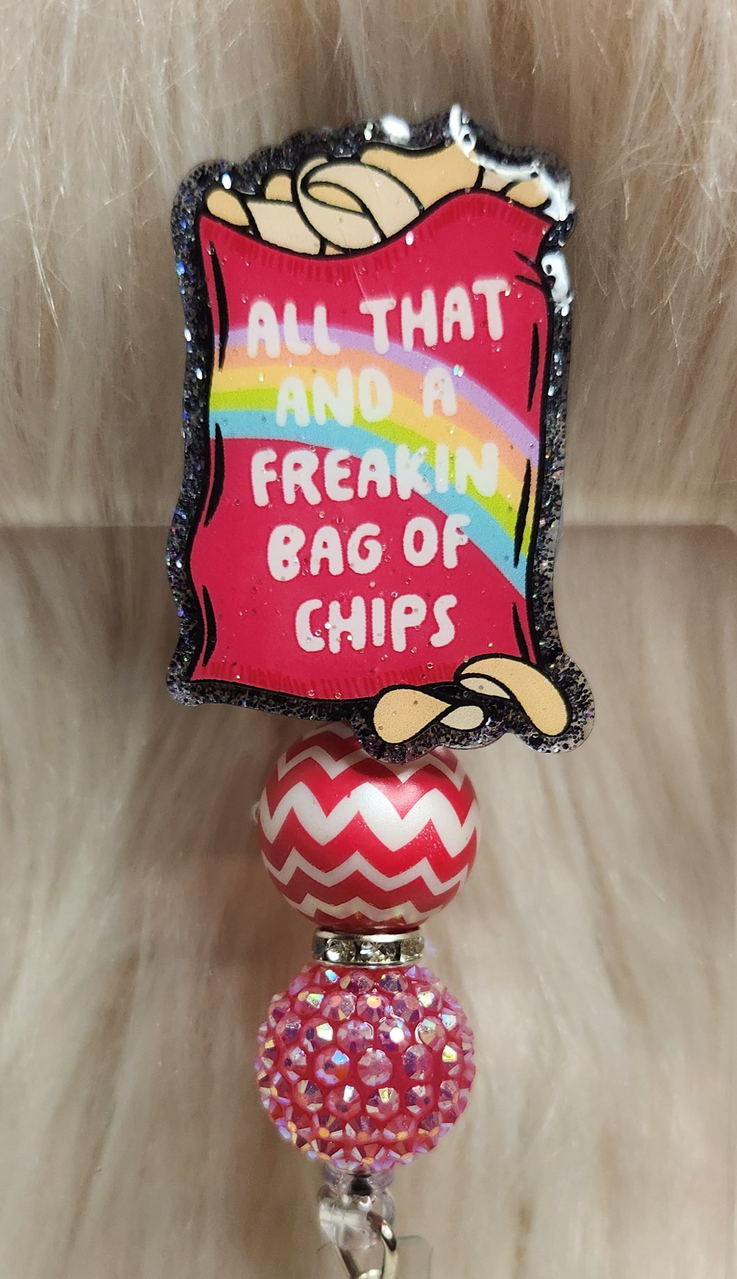 Bag of Chips Badge Reel Face