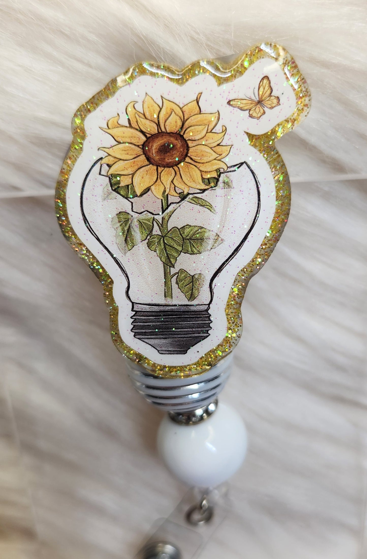 Light Bulb Badge Reel Face