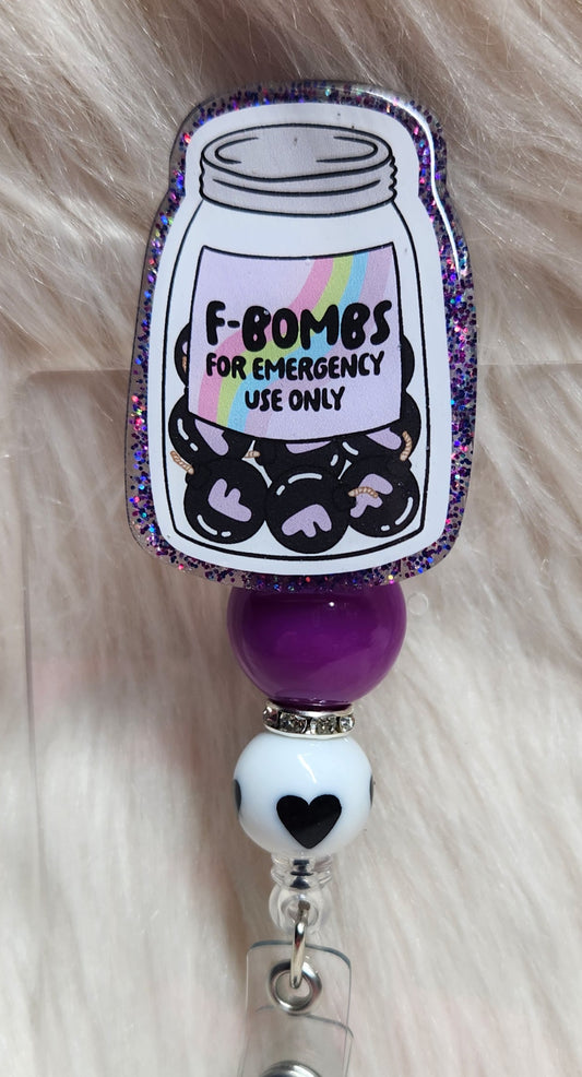 F-Bombs Badge Reel Face
