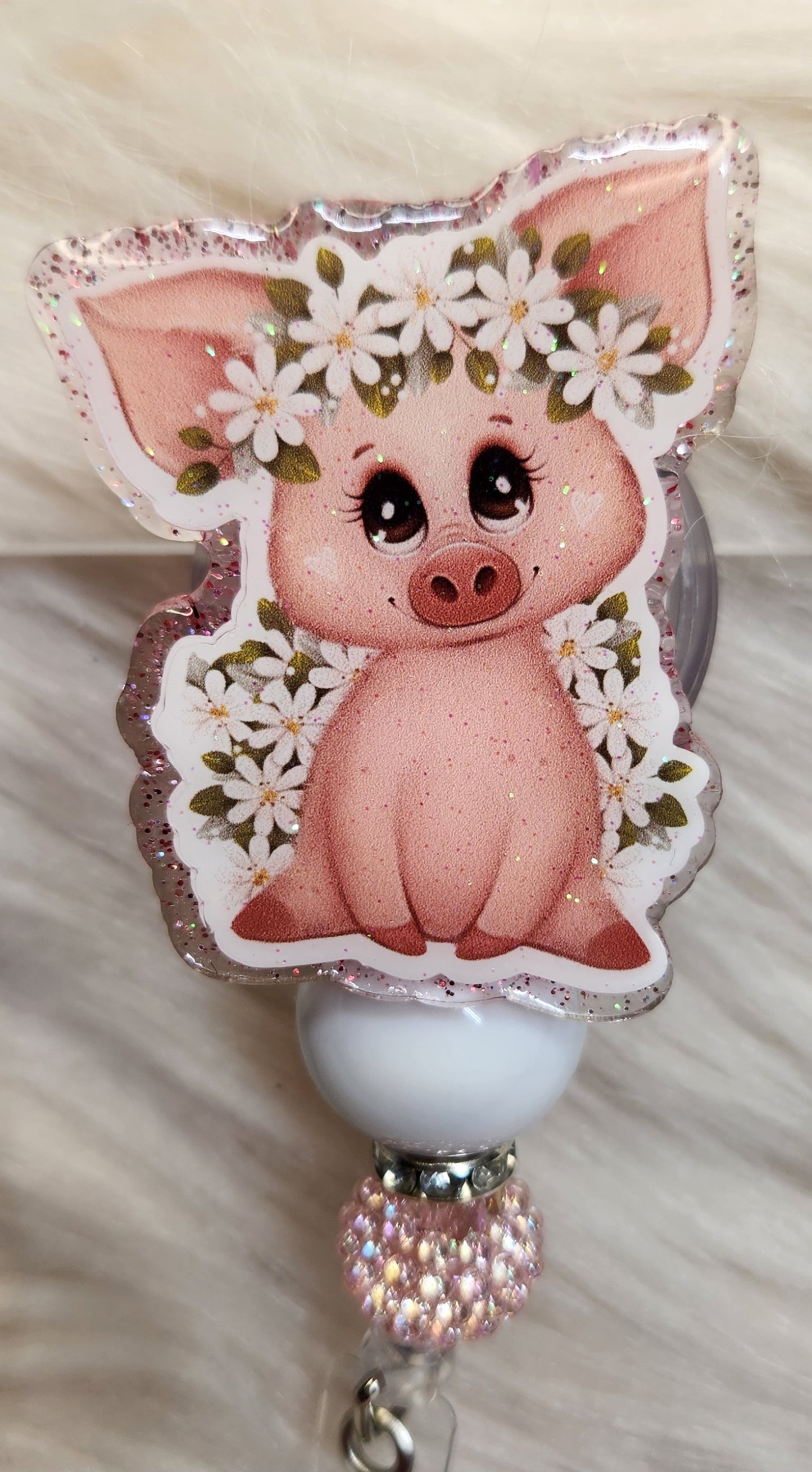 Pig #2 Badge Reel Face