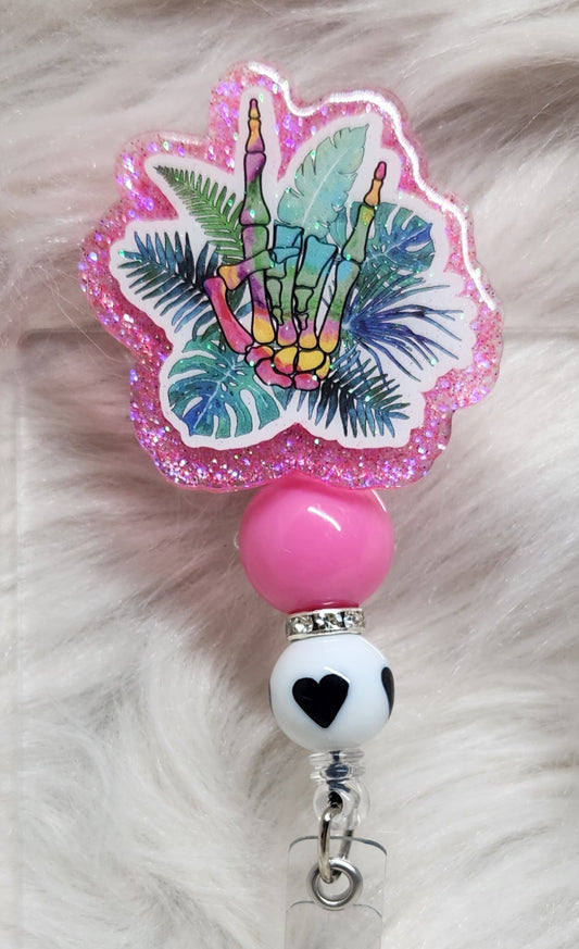 Skeleton Badge Reel Face