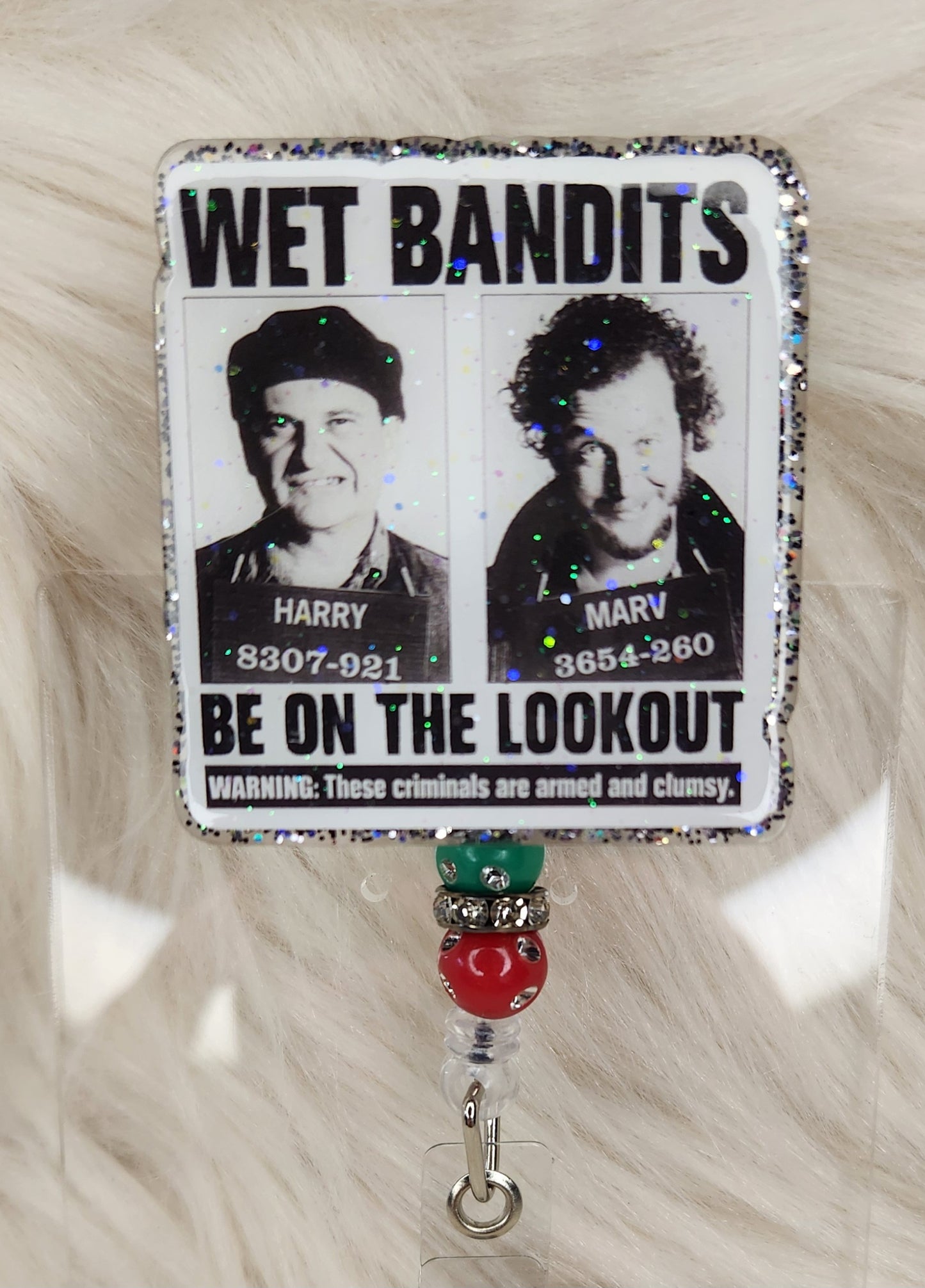 Wet Bandits Badge Reel Face