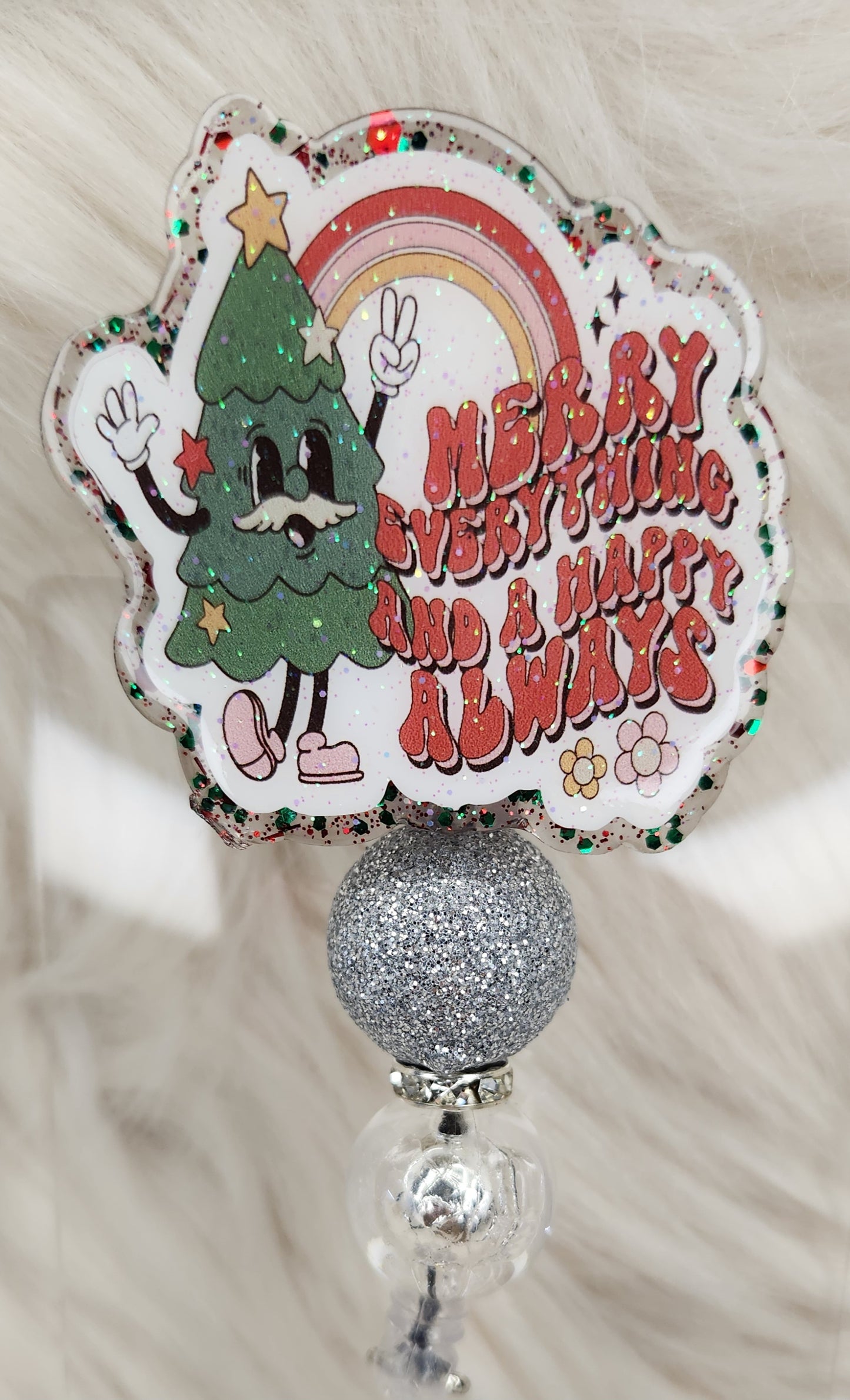 Merry Everything Badge Reel Face