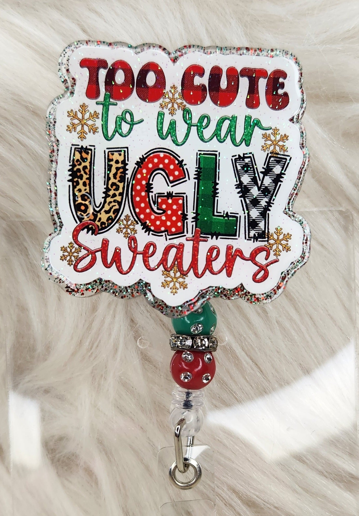 Too Cute Badge Reel Face