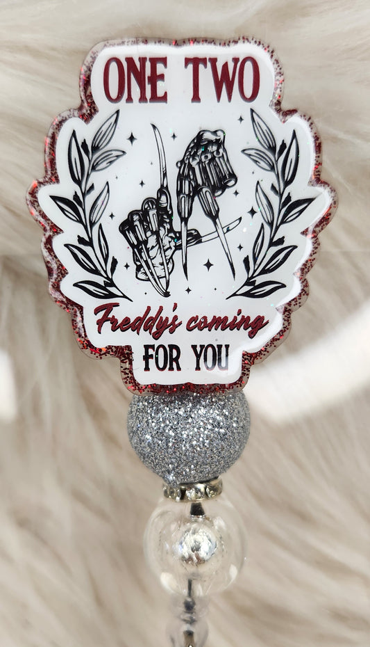 One Two Freddy Badge Reel Face