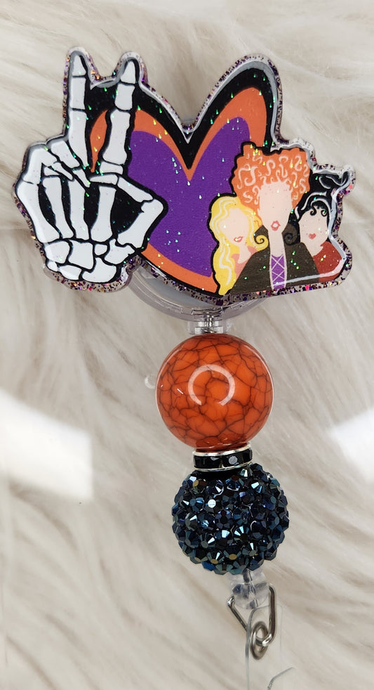 Peace Love 3 Sisters Badge Reel Face