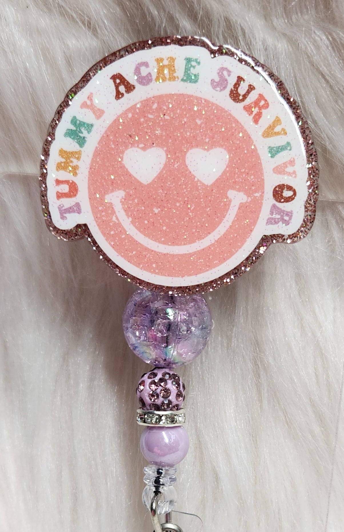 Tummy Ache Survivor Badge Reel Face