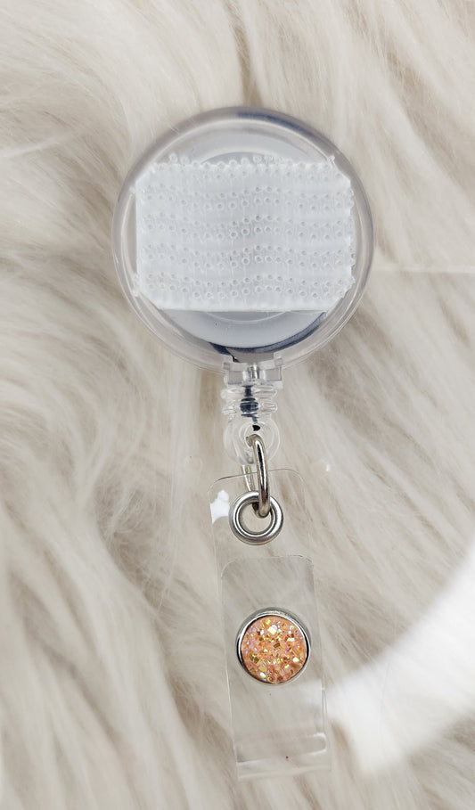 Orange #1 Basic Badge Reel(Alligator Clip)