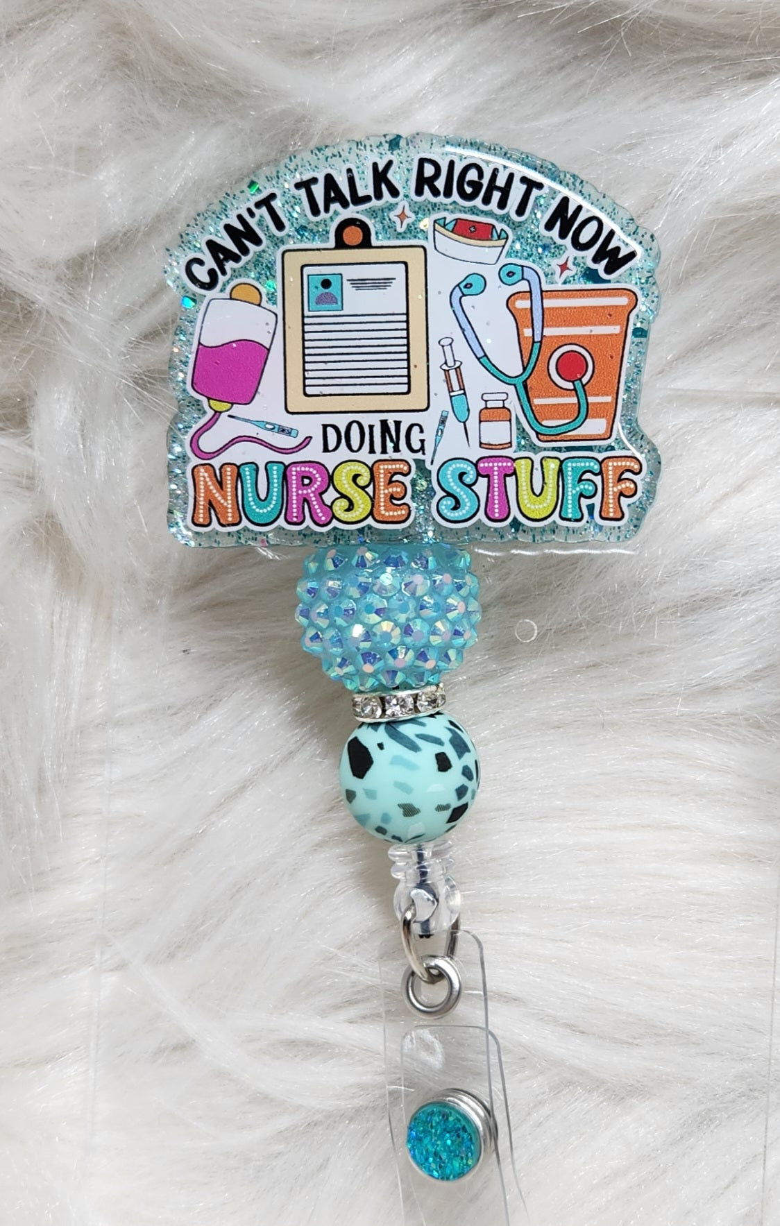 Nurse Stuff Badge Reel Face