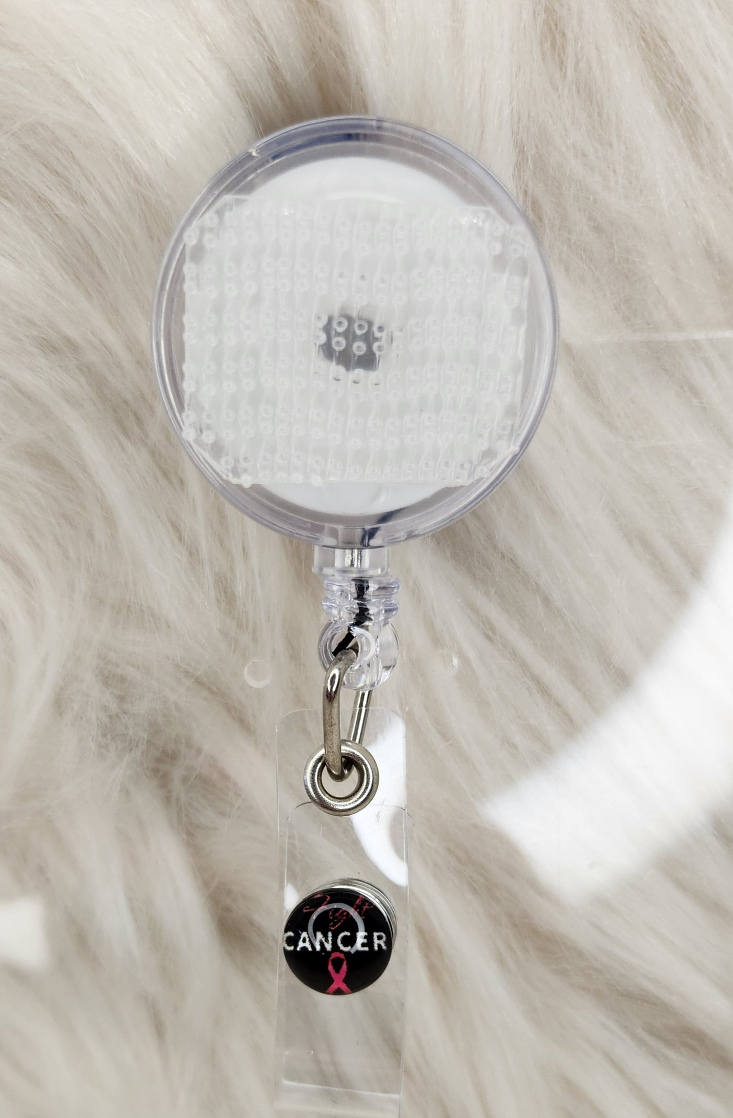 Fight Cancer Basic Badge Reel(Alligator Clip)
