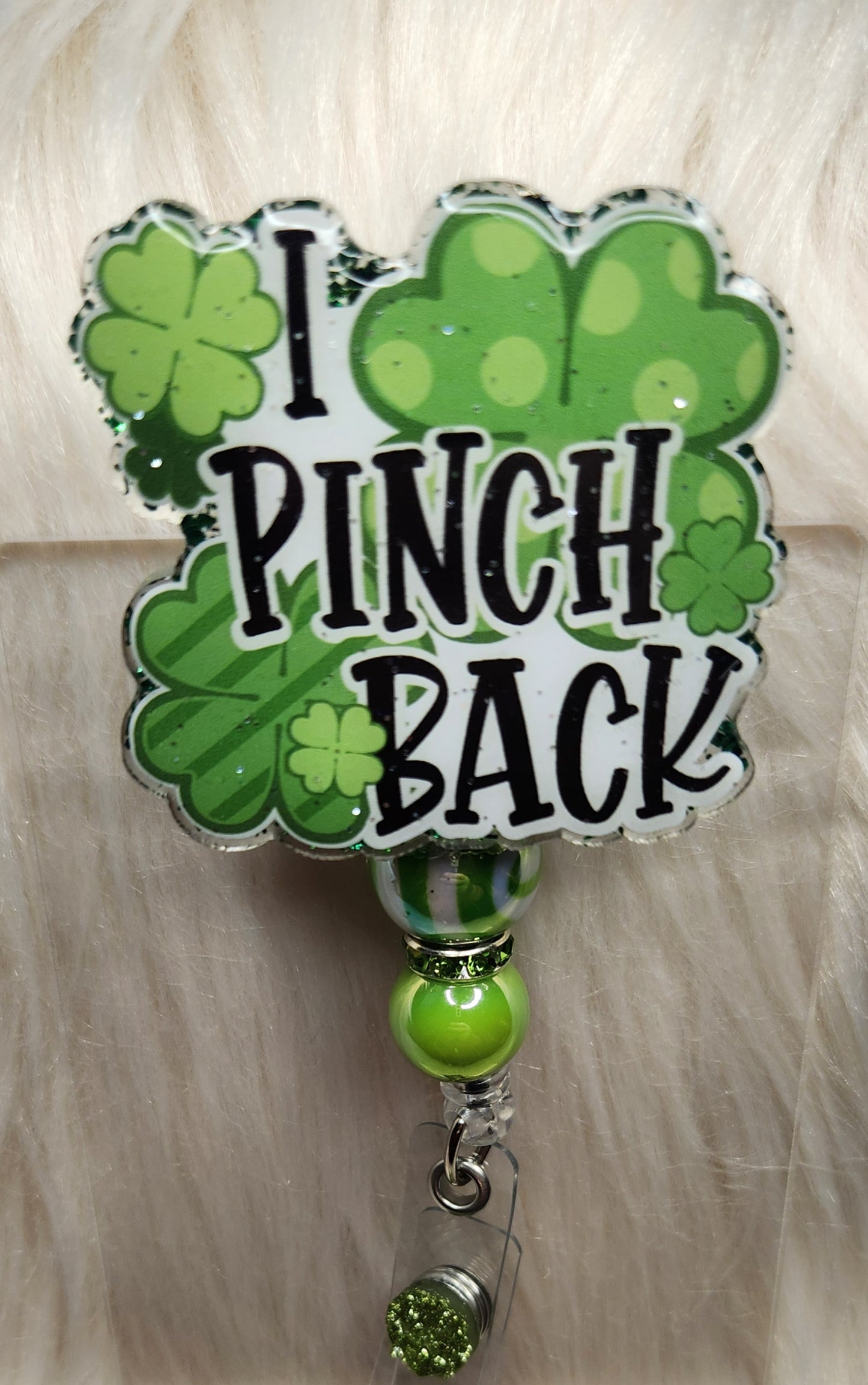I Pinch Back Badge Reel Face