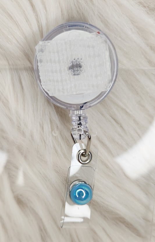 Light Blue Basic Badge Reel(Alligator Clip)
