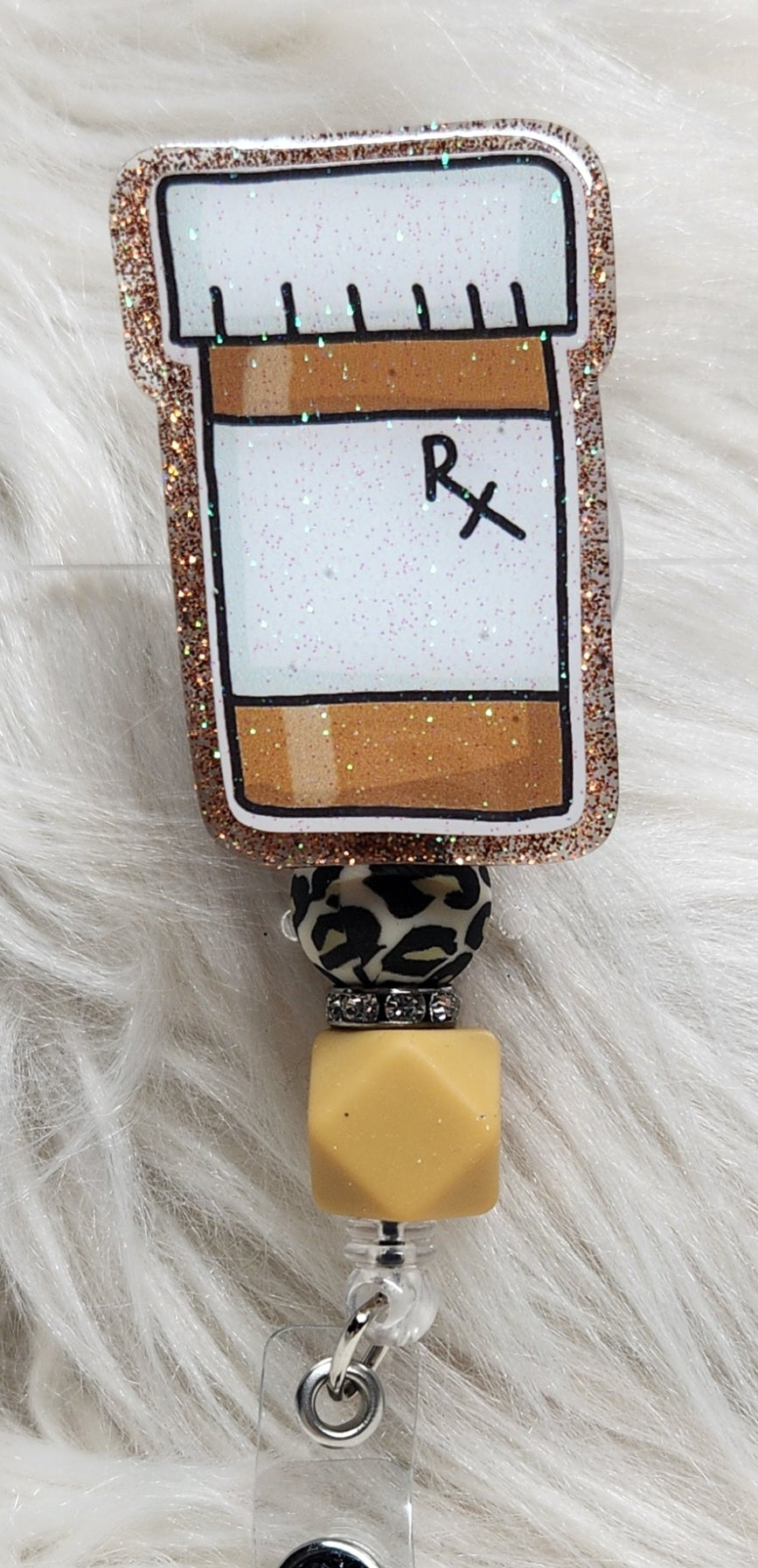 Medicine Bottle Badge Reel Face