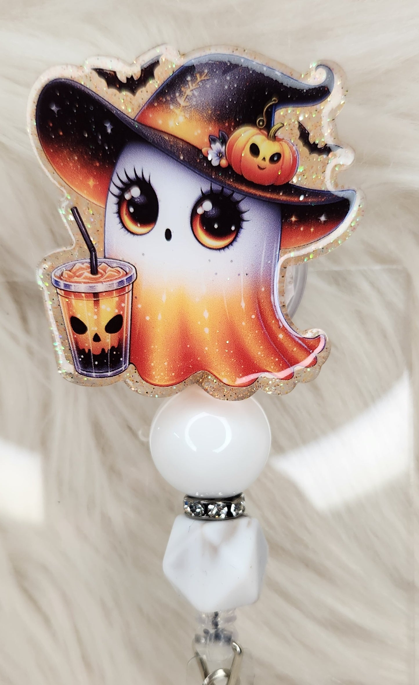 Orange Ghost Badge Reel Face