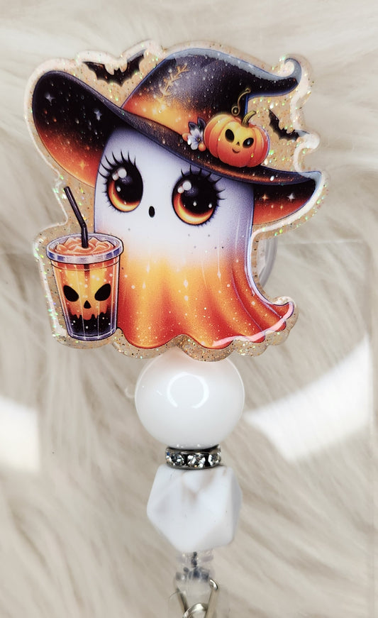 Orange Ghost Badge Reel Face