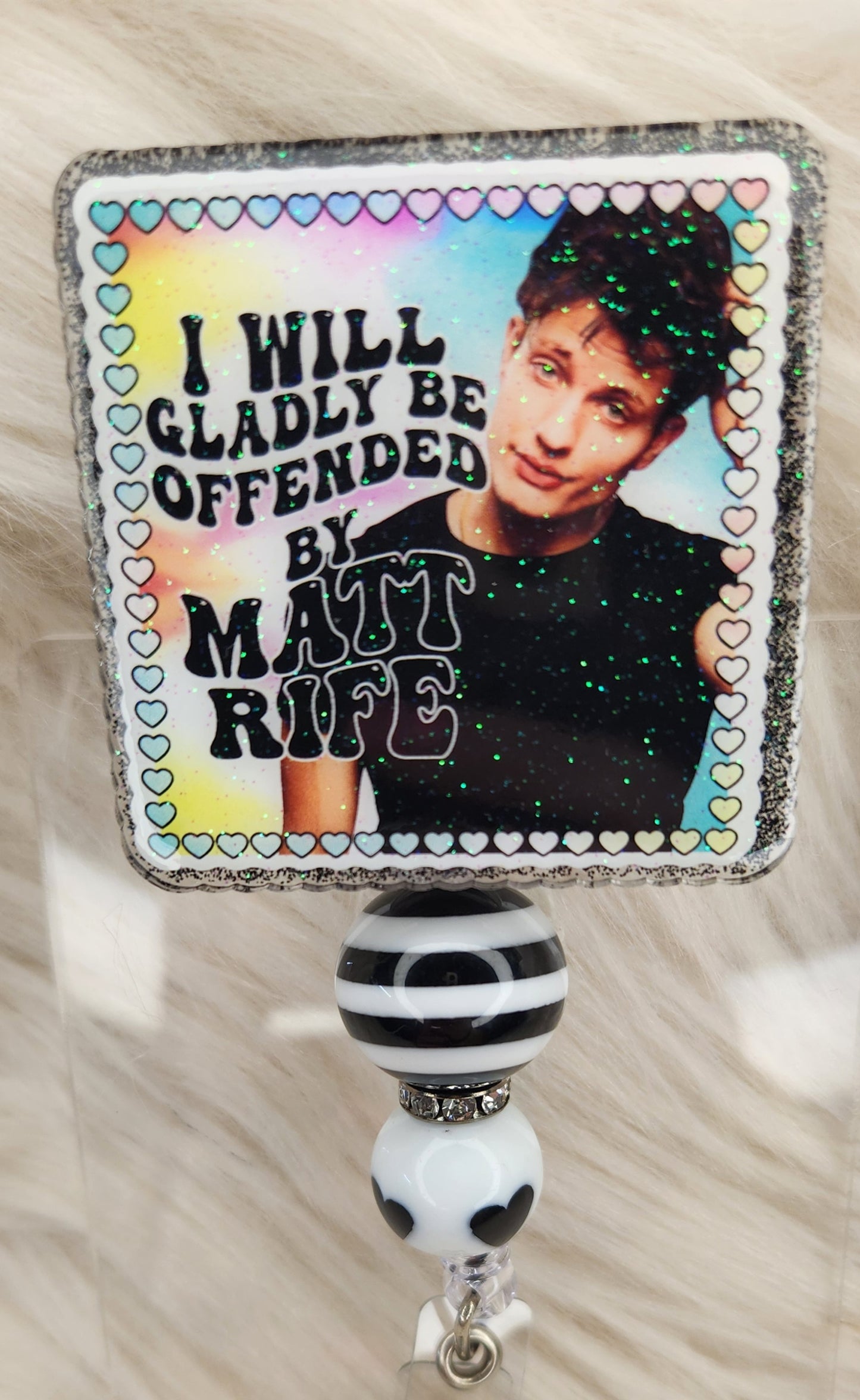 I will Gladly be Offended Badge Reel Face