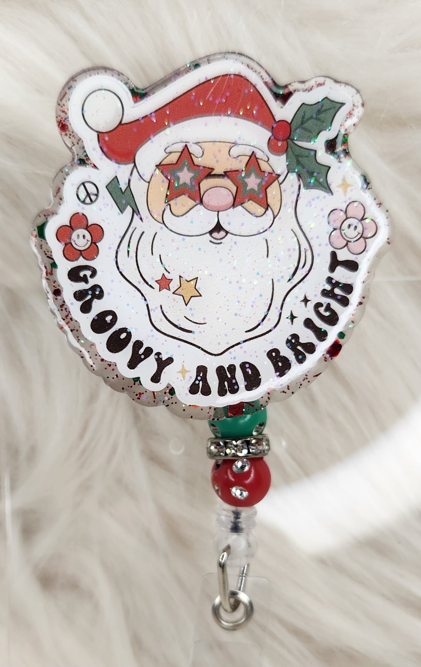 Groovy and Bright Badge Reel Face