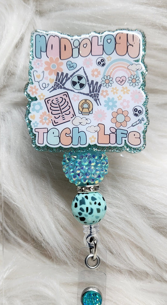 Rad Tech Life Badge Reel Face