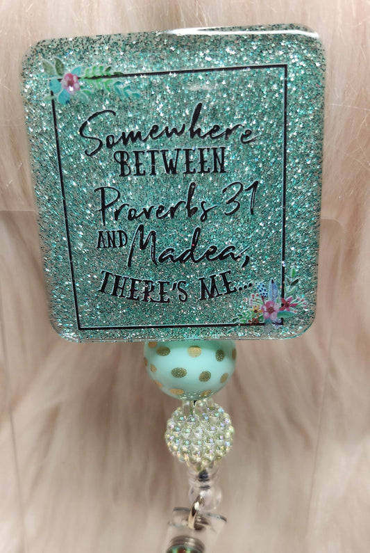 Between Proverbs 31 Badge Reel Face