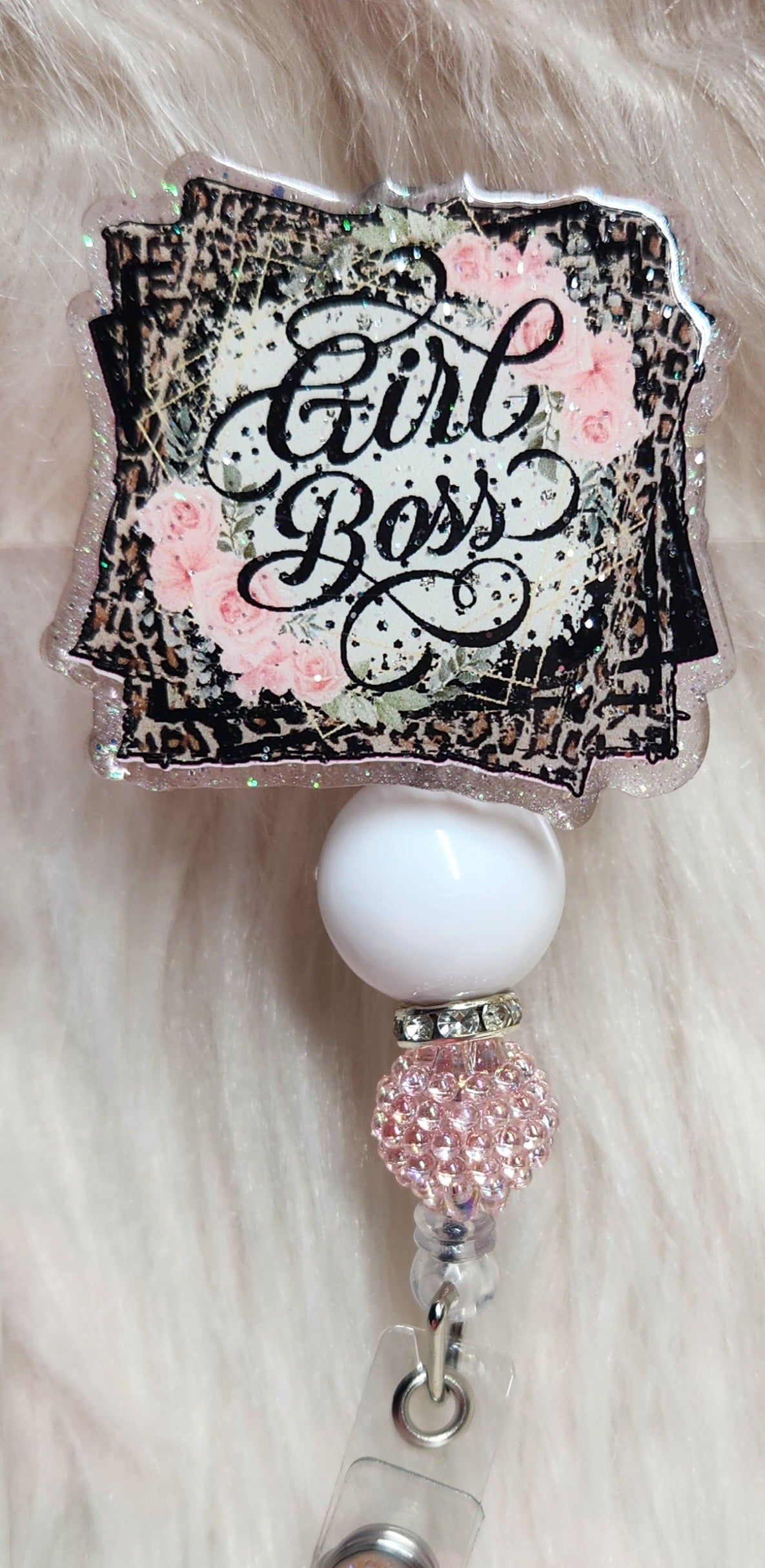 Girl Boss Badge Reel Face