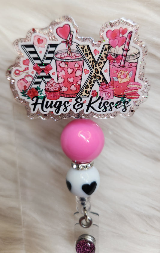 Hugs and Kisses Badge Reel Face