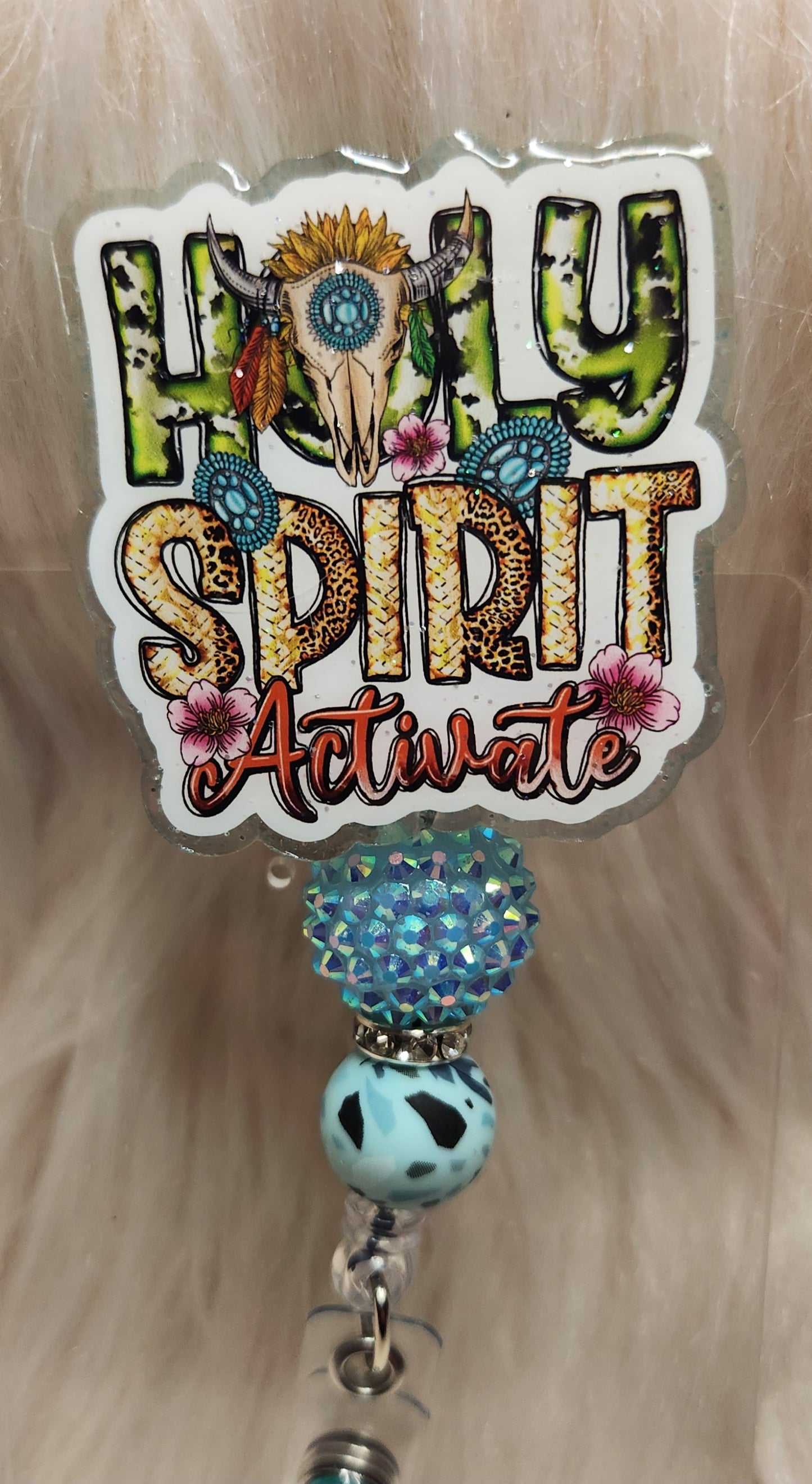 Holy Spirit Activate Badge Reel Face