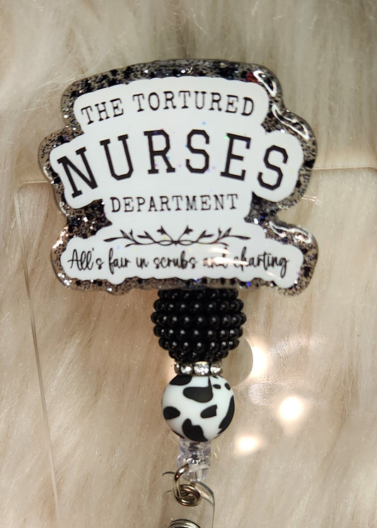 Tortured Nurses Badge Reel Face