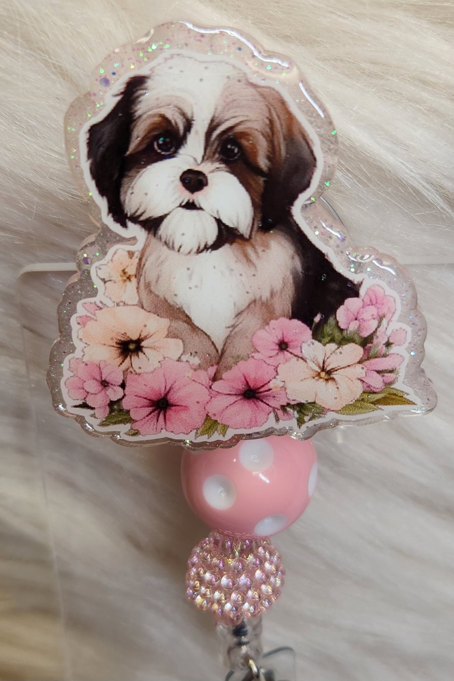 Dog Badge Reel Face