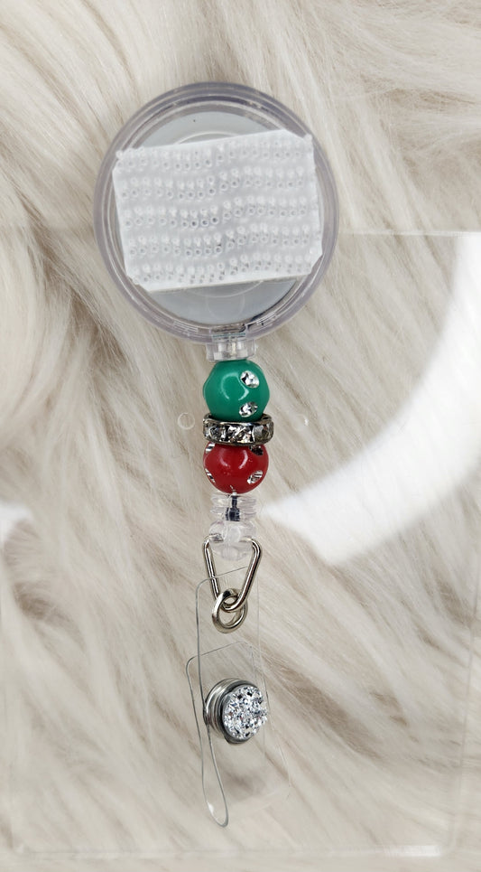 Red/Green Badge Reel(Alligator Clip)