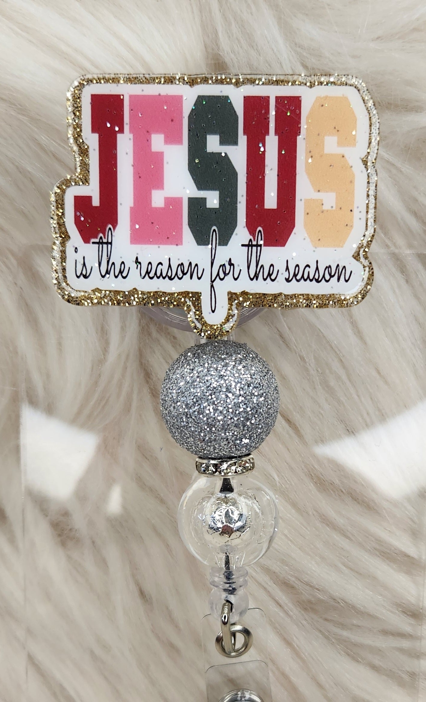 Jesus is the Reason Badge Reel Face