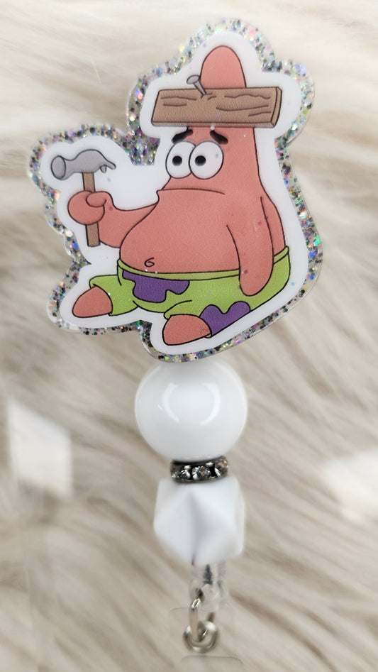 Starfish Man Badge Reel Face