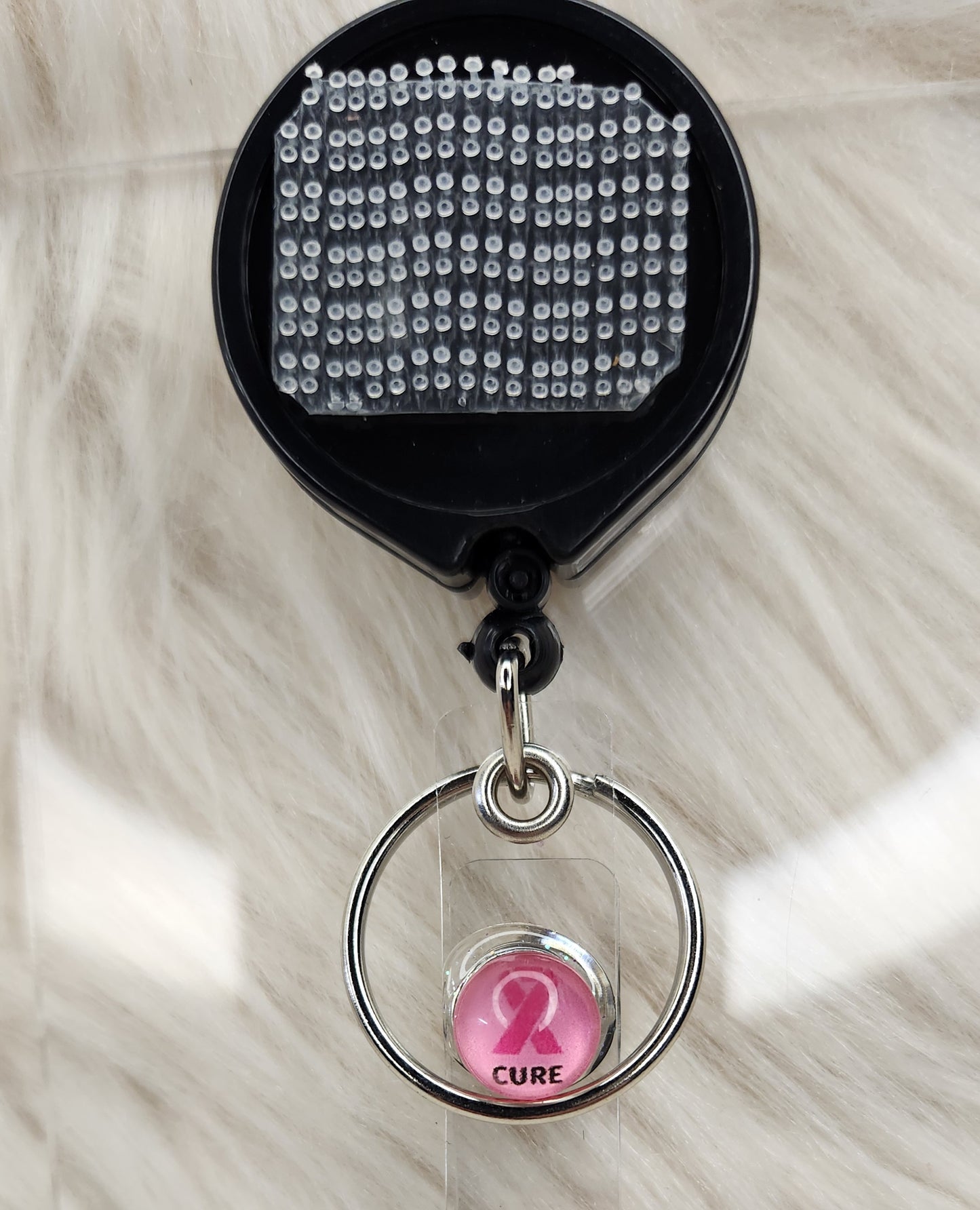 Breast Cancer Basic Lanyard Interchangeable Badge Reel