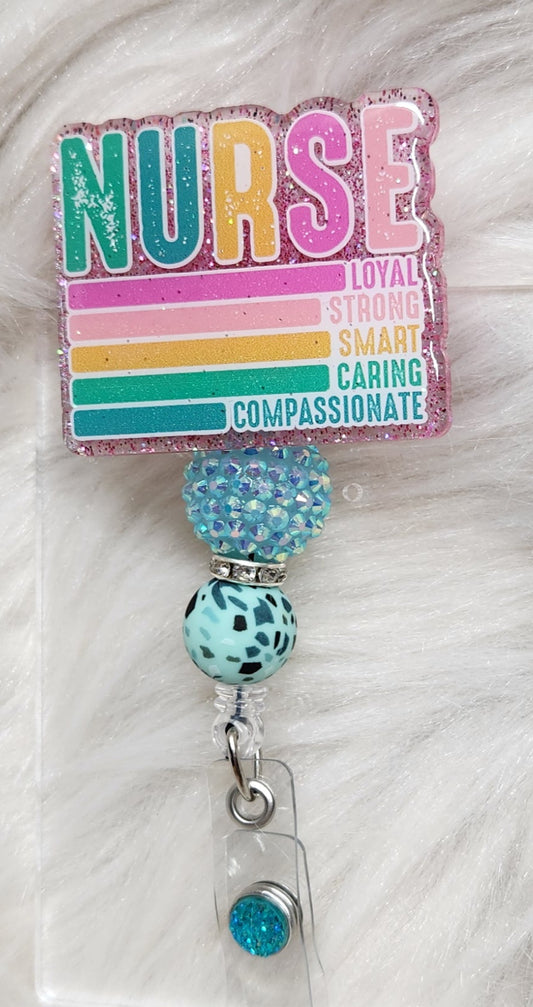 NURSE Badge Reel Face