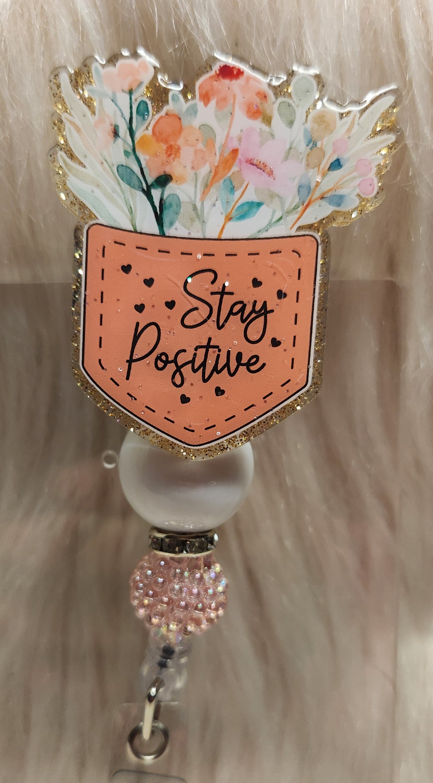 Stay Positive Badge Reel Face