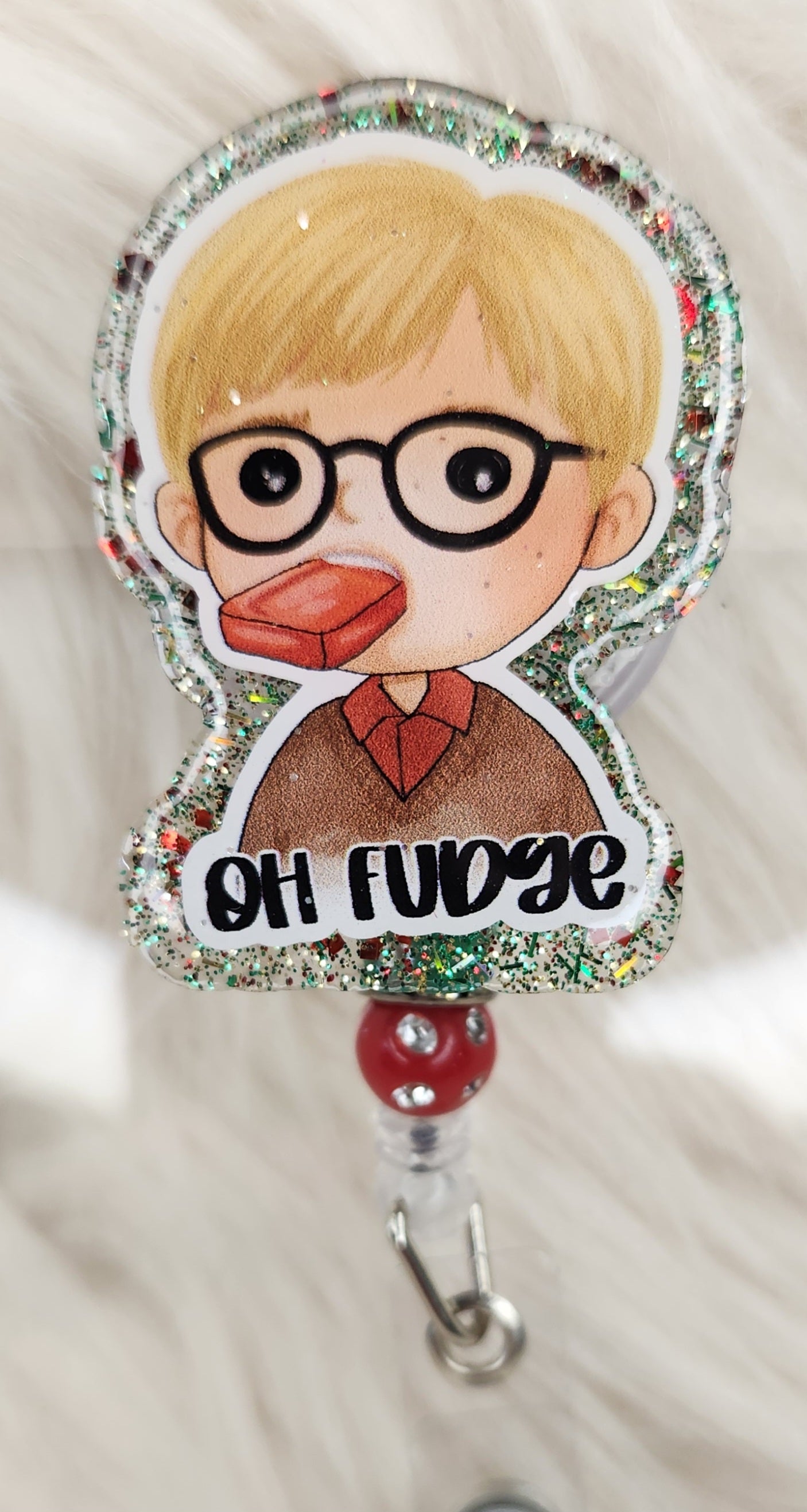 Oh Fudge Badge Reel Face
