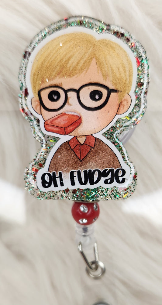 Oh Fudge Badge Reel Face