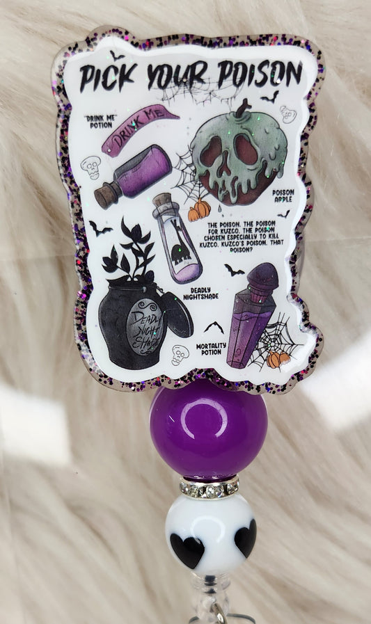 Pick Your Poison Badge Reel Face