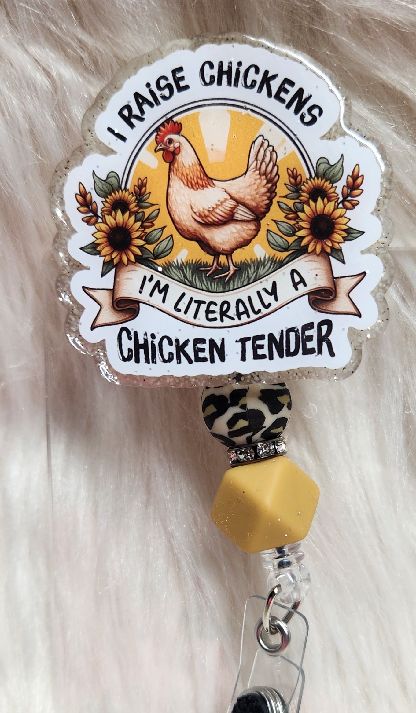 Chicken Tender Badge Reel Face
