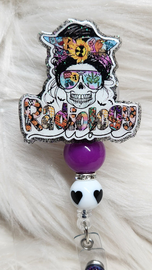 Radiology Life Badge Reel Face