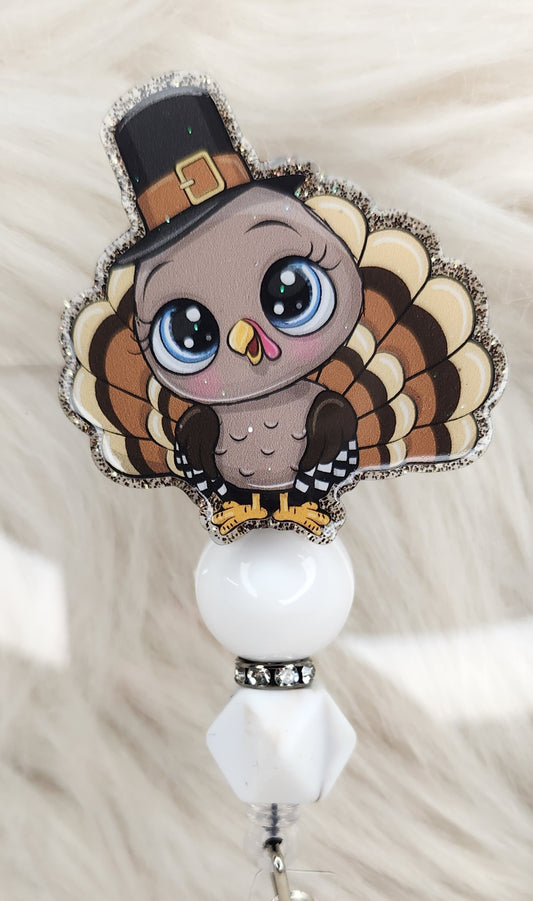 Turkey With Hat Badge Reel Face