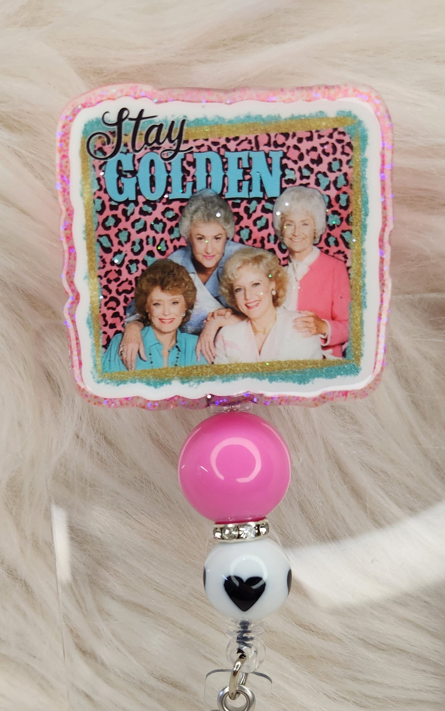 Stay Golden Badge Reel Face