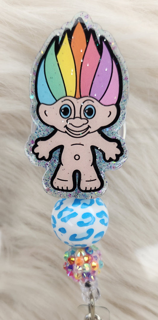 Troll Badge Reel Face