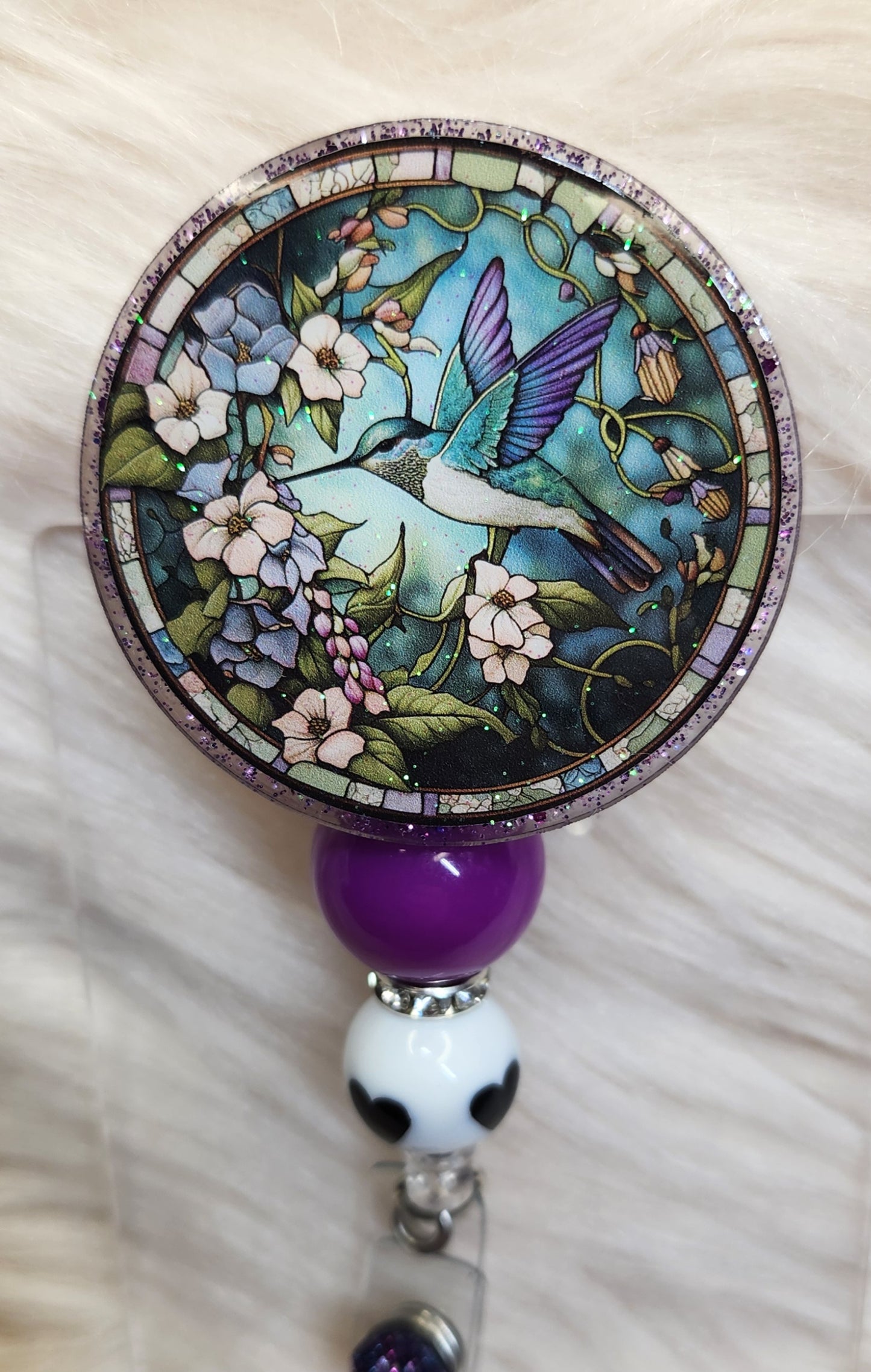 Hummingbird Badge Reel Face
