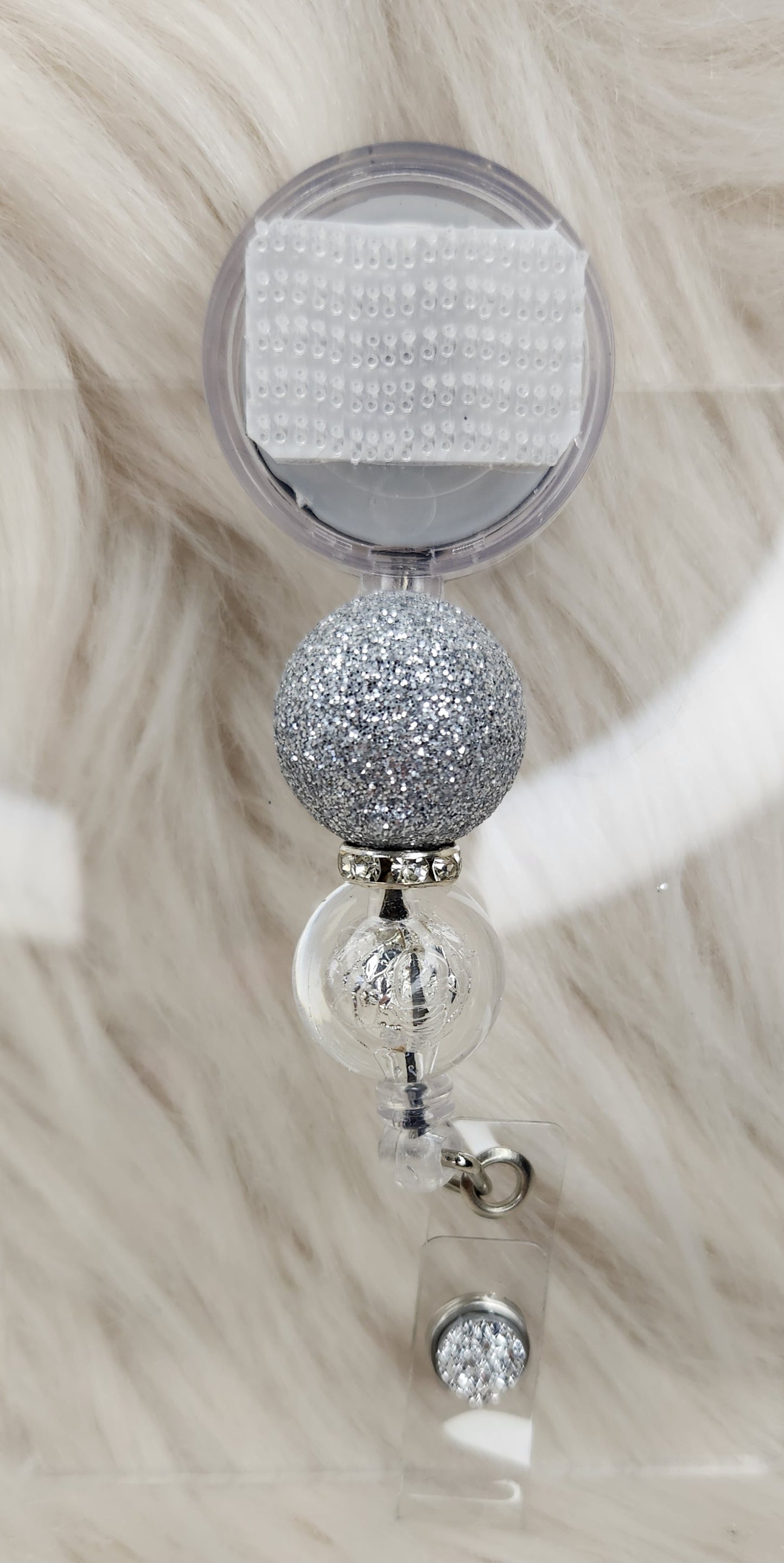 Silver Badge Reel(Alligator Clip)