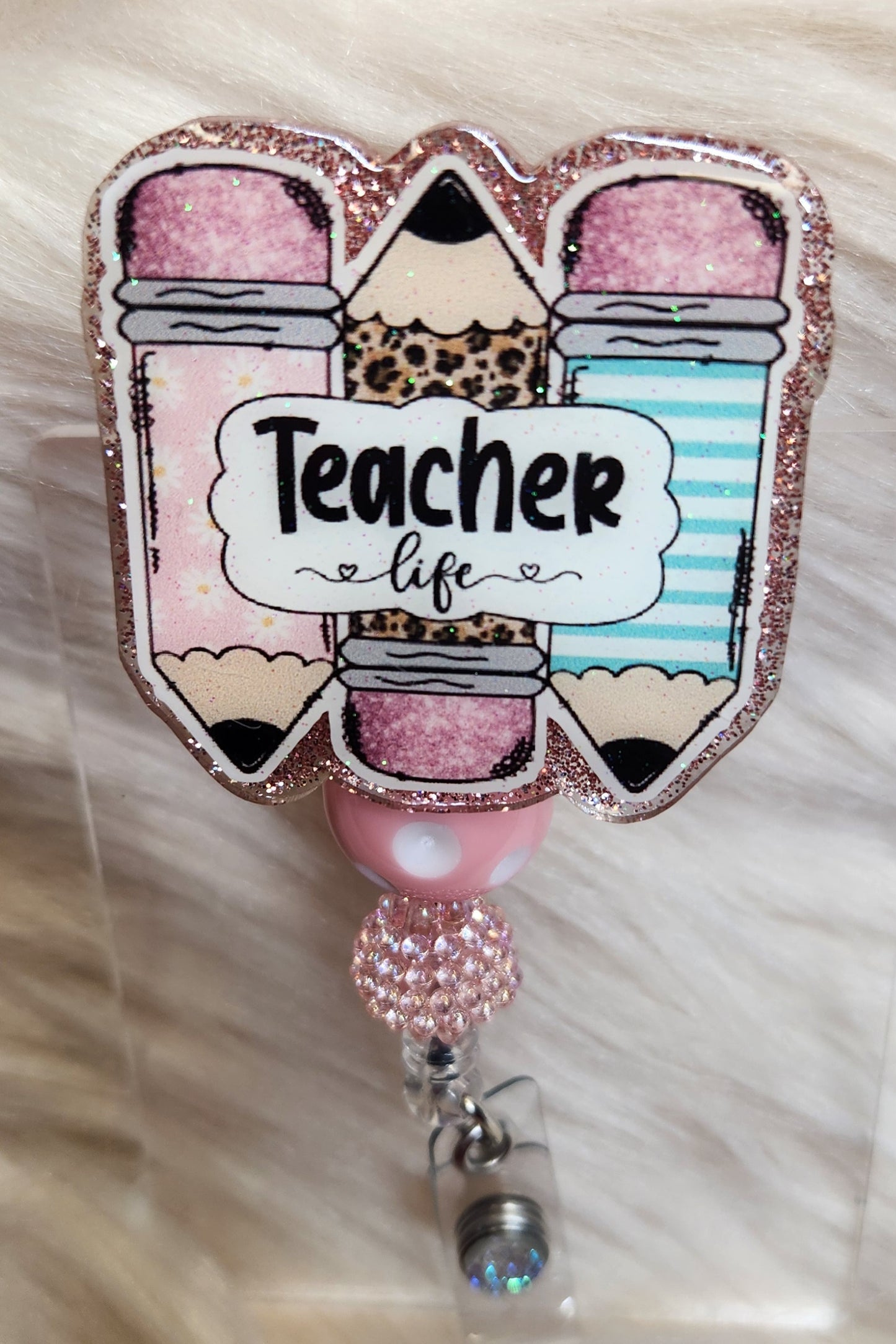 Teacher Life Badge Reel Face