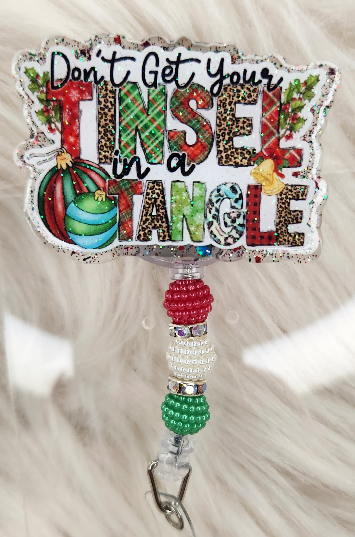 Tinsel Tangle #1 Badge Reel Face