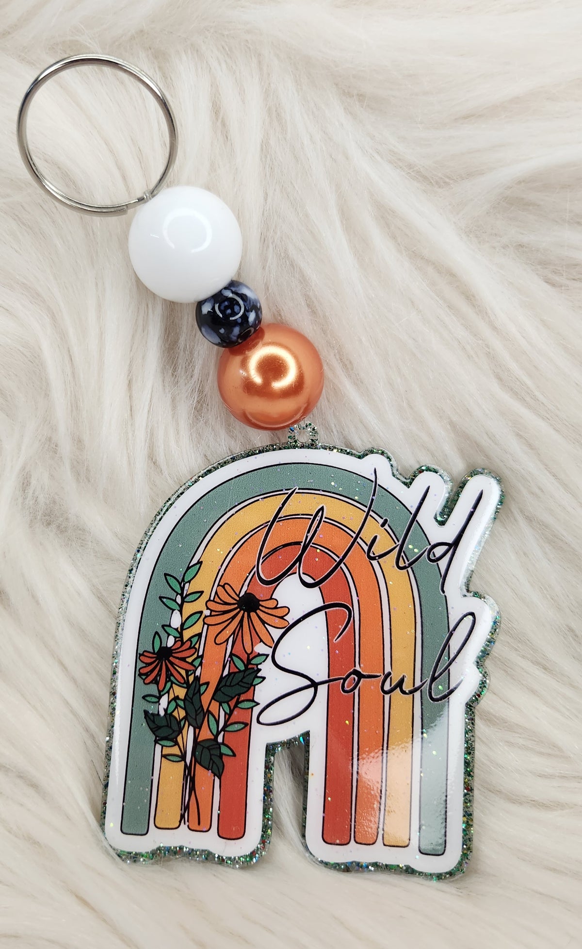 Wild Soul Beaded Acrylic Keychain