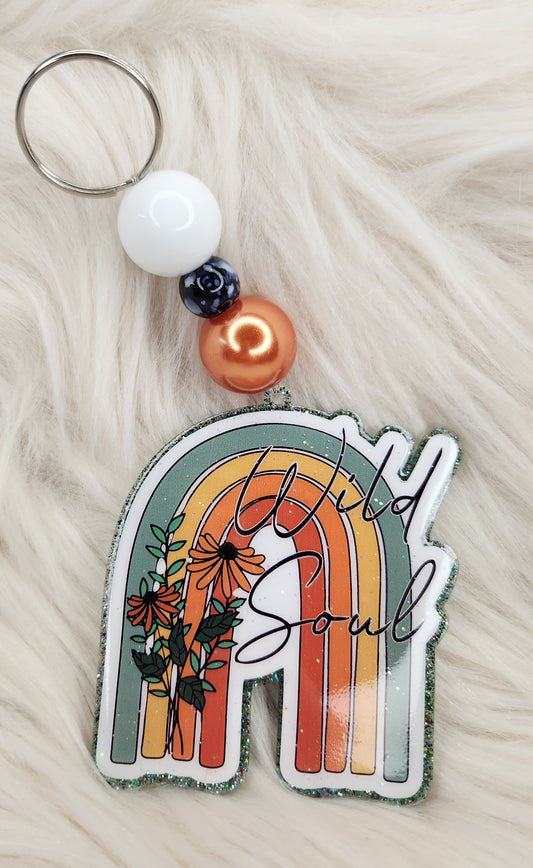 Wild Soul Beaded Acrylic Keychain
